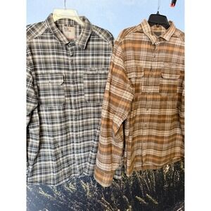 Lot Of 2 - 5.11 Tactical Lester Flannel Plaid RapiDraw Snap Placket